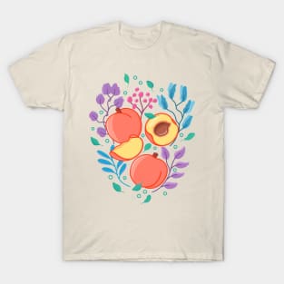 Peach Floral T-Shirt